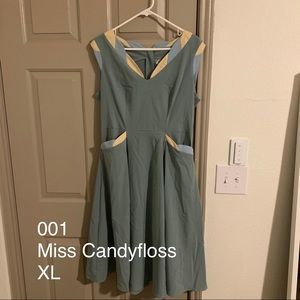 Miss Candyfloss - green dress
